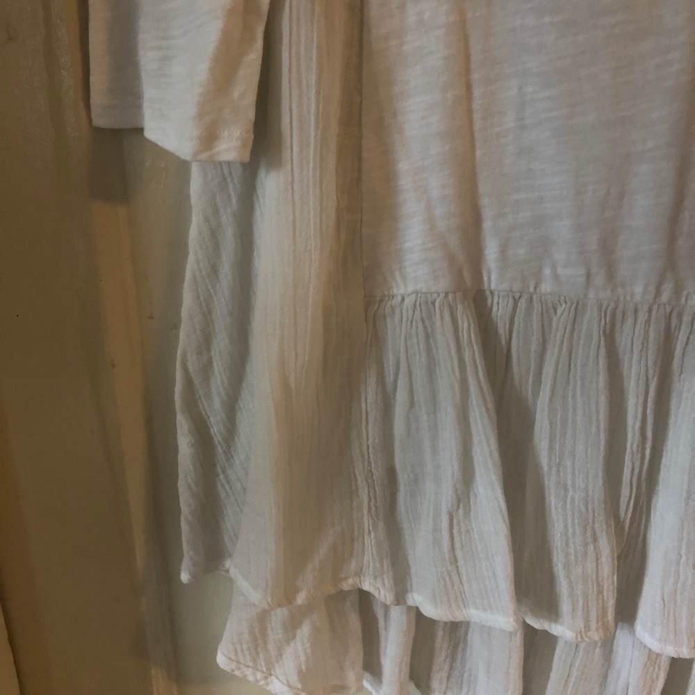 Mododoc Ruffle Hem 3/4 Tunic Size S - Picture 6 of 7